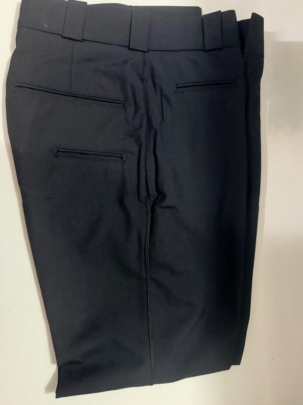 Men's Black Flat-Front Dress pants